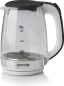 Електрочайник Gorenje K 17 GXG 1,7л скло, білий