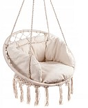 Крісло підвісне Bonro беж. + подушка
