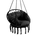 Крісло підвісне Bonro чорний + подушка