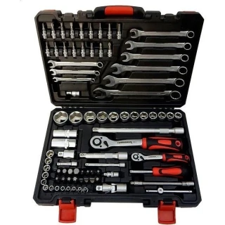 Набір інстр HAISSER 1/4" 1/2" 82од. 75589