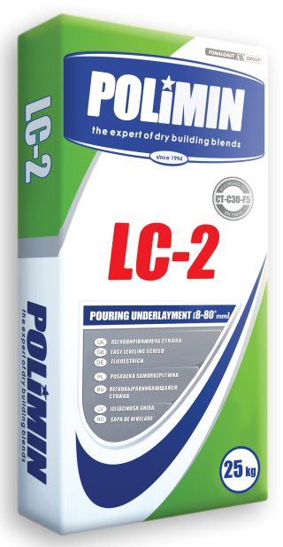 Суміш самовирів.Polimin  ЛЦ-2/LC-2 25кг.8-80мм