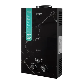Колонка газ  Piegas Afrodyta black marble 10л