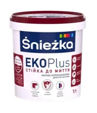 Фарба в/е Снєжка Еко Плюс 1л (1,4кг)