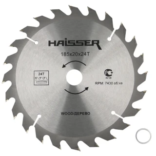 Диск пил 185(24T 20) HAISSER 4311638