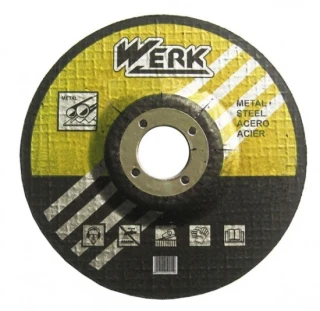 Диск зачисний по металу 125*6,3*22.23 WERK 201118