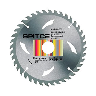 Диск пил 185 (24Т 30мм) 22-939 SPITCE
