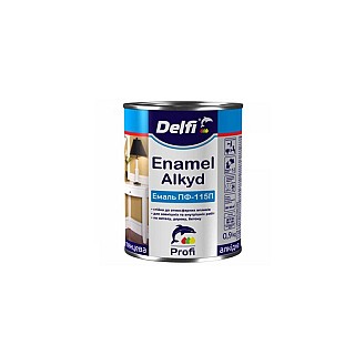 Емаль алкідна ПФ-115 DELFI чорна 0,9кг