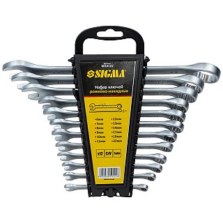 Набір ключів ріжк.-нак.Сігма 6-22мм 12шт. 6010121