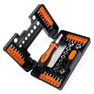 Викрутка змінні насадки реверс  38шт.POLAX 51-054