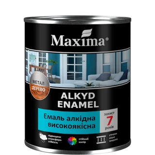 Емаль алкідна висок. MAXIMA 2,3кг чорна