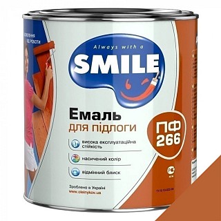 ъФарба SMILE ПФ-266 0,9л жовто-корич (горіх)
