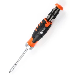 Викрутка змінні насадки реверс POLAX 51-043 12в1