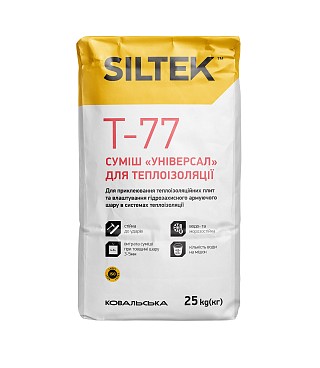 Суміш для прикл. і армув. Siltek Т-77 25кг унів.