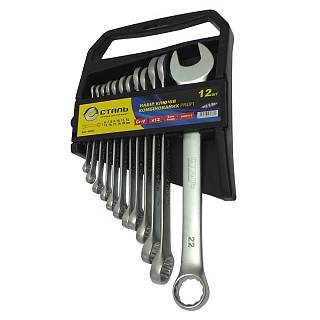 Набір ключів комбінованих 12шт. сталь 48037