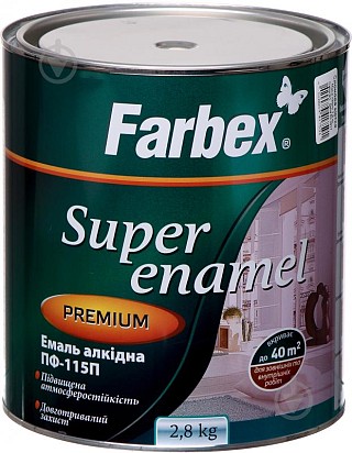 Емаль алкідна ПФ-115 FARBEX слонова кістка 2,8кг
