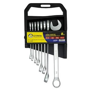 Набір ключів комбінованих 6шт. сталь 69209/48036