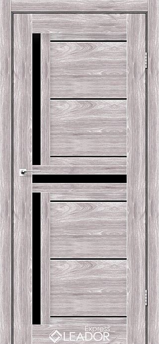 Двері LARIANA 800*2000 Клен Південний чорне скло