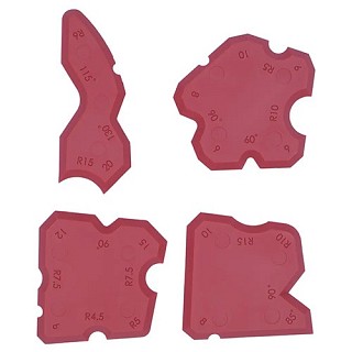 Набір шпателей для сілікону 4шт. Haisser 37407