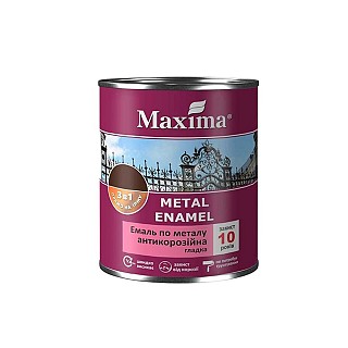 Емаль антикор. 3в1 MAXIMA гладка чорна 0,75л