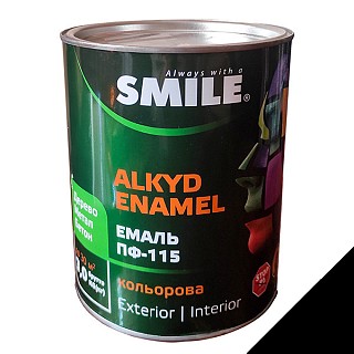 ъФарба SMILE ПФ-115 2,8л чорна