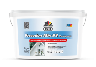Фарба DUFA базова Fasaden Mix B3 9л транспорент