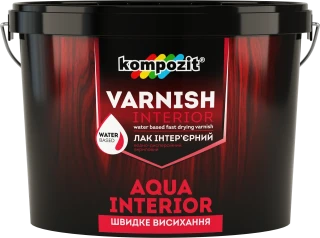 Лак Kompozit Aqua Interior 0,75л глян. інтер"єрний
