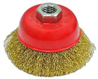 Щітка-крацовка "Чашка" латунна 100мм 18-092 Spitse