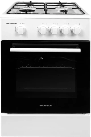 Газова плита GRUNHELM G4F5600W 50см біла