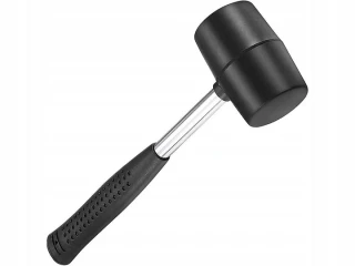 Молоток чорна гума 225г Сталь 40132