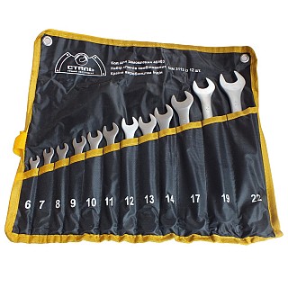 Набір ключів комбінованих 12шт Сталь 48403 чохол