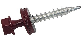 Шуруп з покриттям №3005 4,8*35 темн.бордов.ДЕРЕВО
