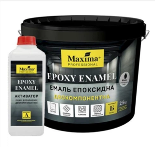 Емаль EPOXY ENAMEL MAXIMA 2-компон. сіра 3.0кг