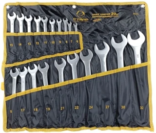 Набір ключів комбінованих 20шт. сталь 48473