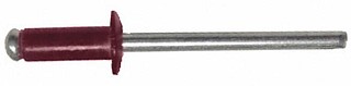 Заклепки кольор. алюм. 4,0*10,0мм. RAL3005  BR 