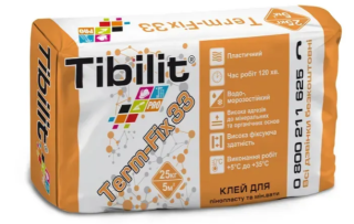 Суміш д/пінопласт. мінват Tibilit Term-Fix 33 25кг