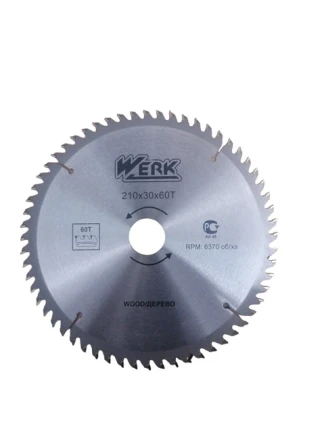 Диск пил 210 (60Т 30мм) WERK 4332648/118500