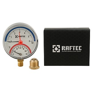 Термоманометр радіальний 1/2 6bar низ Raftec