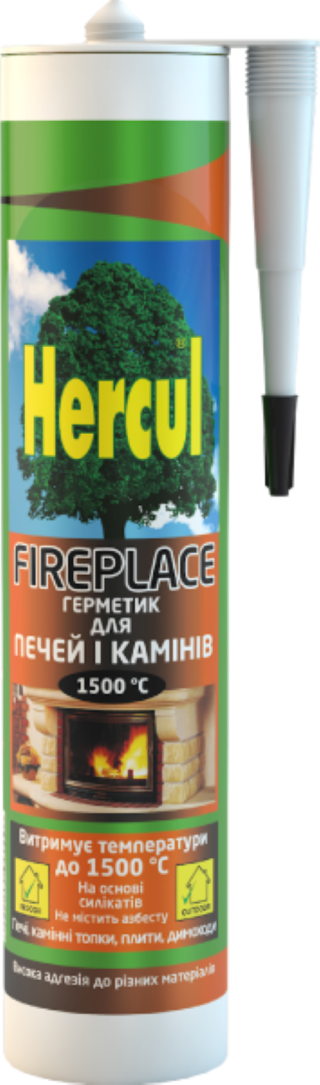 Герметик FIREPLACE д/печей і камінів чорний 280мл