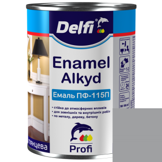 Емаль алкідна ПФ-115 DELFI св.-сіра 2,8кг