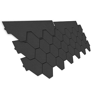 Біт.чер Shingles Hexler трап. сірий 3м2