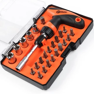 Викрутка змінні насадки реверс POLAX 51-045 26в1