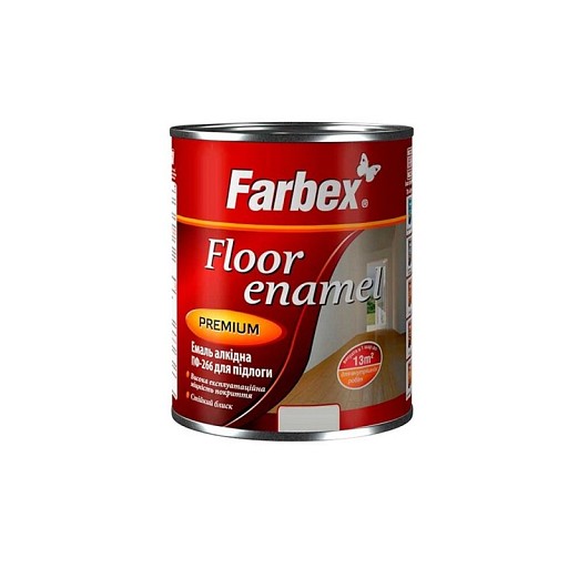 Емаль алкідна ПФ-266 FARBEX золотисто-коричн 0,9кг