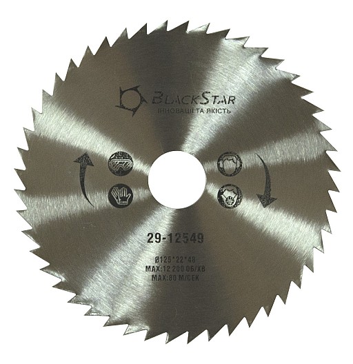 Диск пил 125 (48, 22мм) BlackStar 29-12549