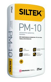 Штукатурка цем-вапняна Siltek PM-10 сіра 25кг