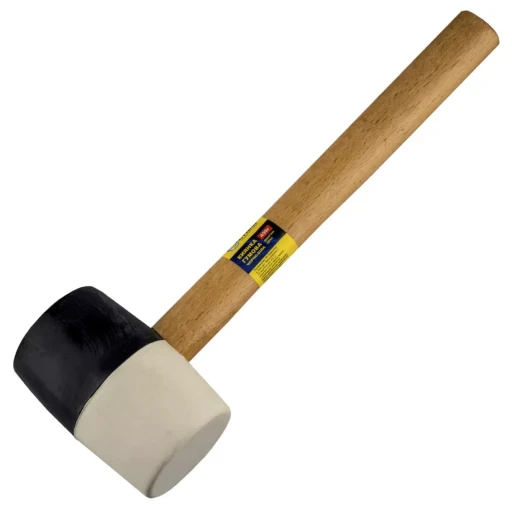 Молоток чорно-білий гумовий 450г Сталь 44077