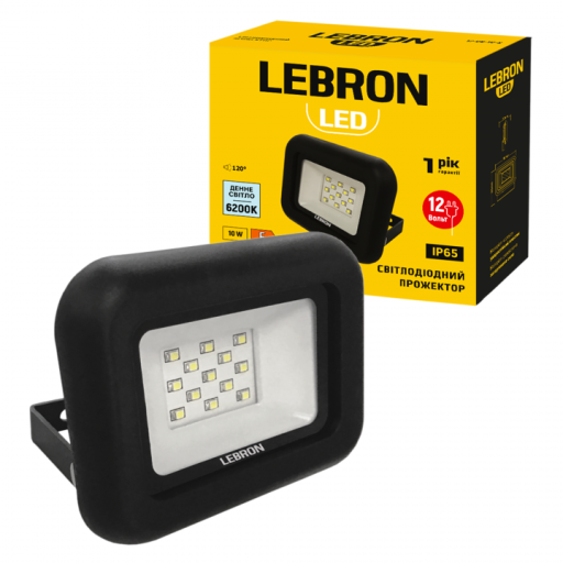 LED прожектор LEBRON 10W DC12V