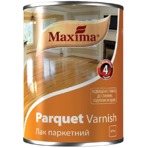 Лак паркетний Maxima 0.75л алкідно-урет.напівмат