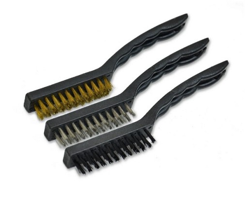 Набір щіток 3шт (латунь,сталь,нейлон) 170мм 18-350