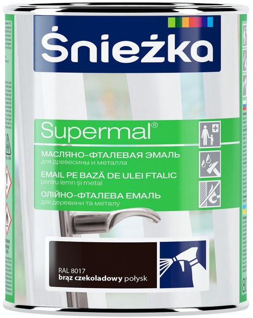 Фарба Sniezka 0,8л Шоколад МАТ RAL 8017