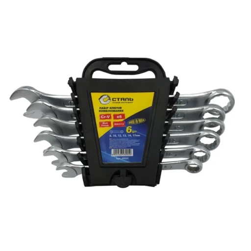 Набір ключів комбінованих 6шт. сталь 55325